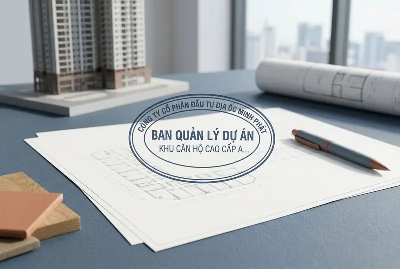 Mẫu dấu ban quản lý dự án và các dạng bố cục thường dùng