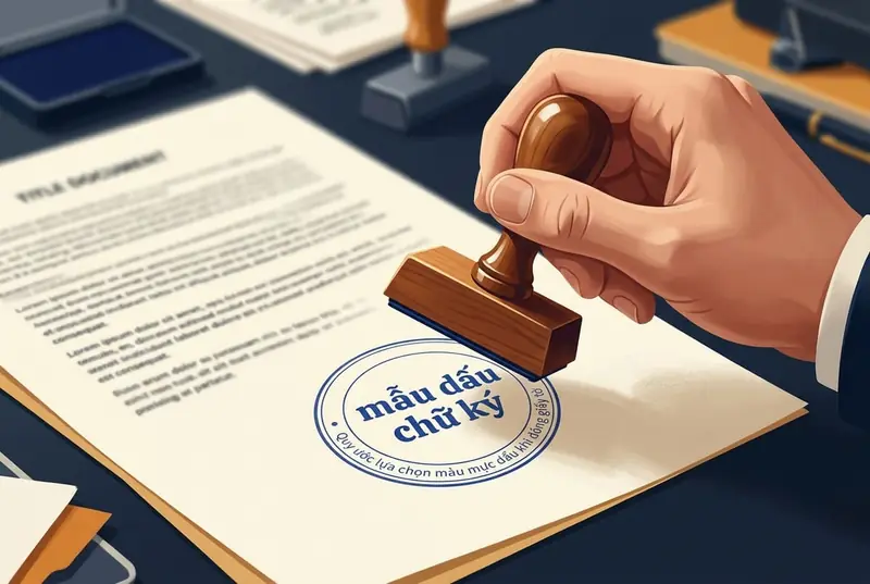 Mẫu dấu chữ ký: quy cách lựa chọn và lưu ý khi khắc dấu