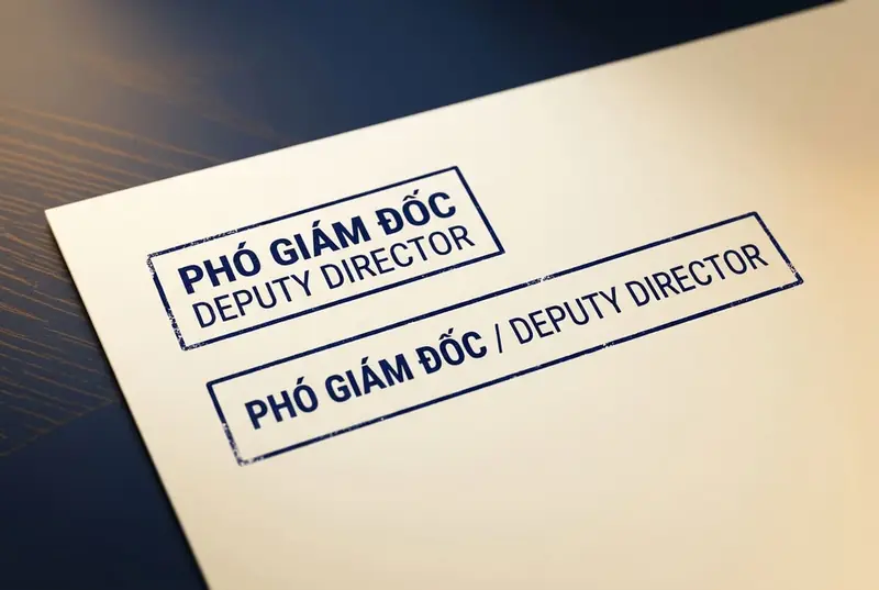 Mẫu dấu chức danh: Các dạng bố cục và cách chọn đặt làm