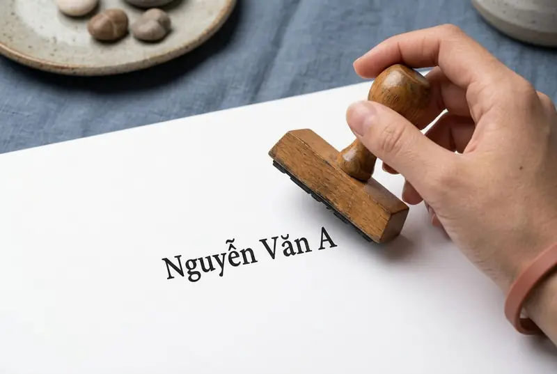 Mẫu dấu tên cá nhân và cách chọn màu mực, kiểu chữ phù hợp