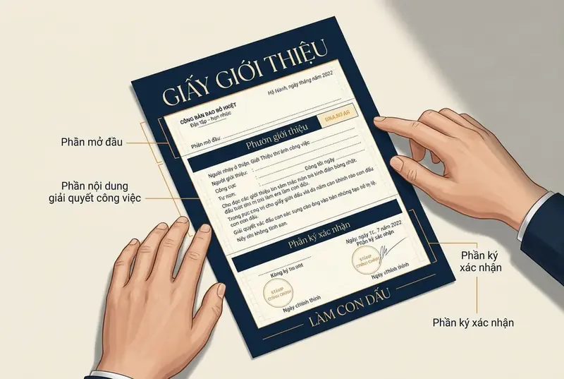 Mẫu giấy giới thiệu đi làm con dấu và lưu ý khi sử dụng
