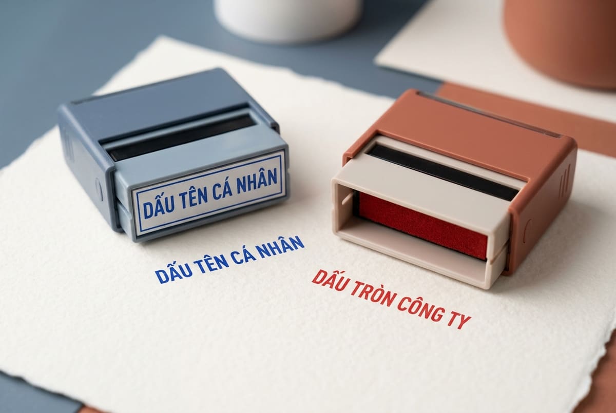 Minh họa mực màu xanh và mực màu đỏ