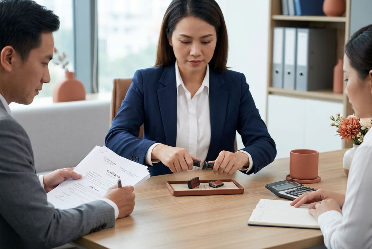 Minh họa hủy con dấu cũ theo quy định nội bộ